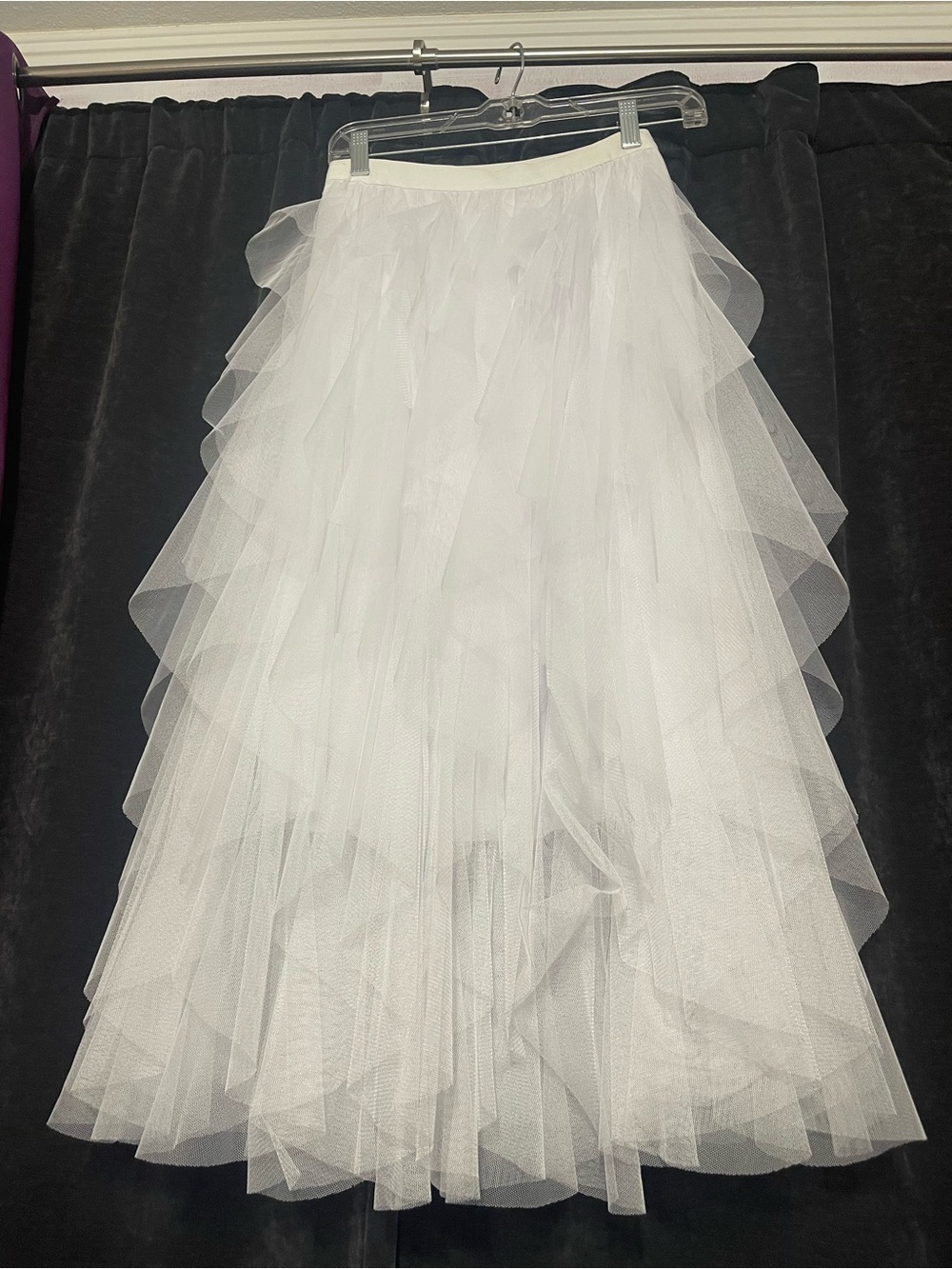 Gorgeous White Ruffled Maxi Skirt